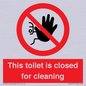 PA12771: This toilet is closed for cleaning