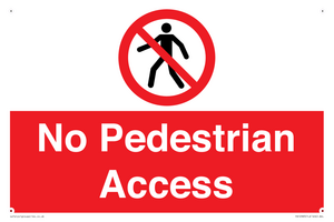 PA12983: No Pedestrian Access