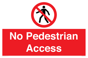 PA12983: No Pedestrian Access