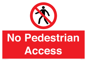 PA12983: No Pedestrian Access