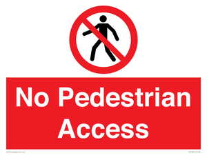PA12983: No Pedestrian Access