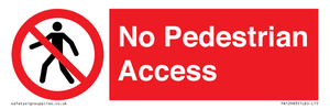 PA12983: No Pedestrian Access