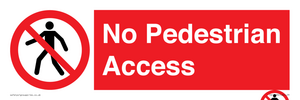 PA12983: No Pedestrian Access