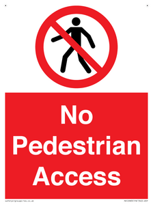 PA12983: No Pedestrian Access