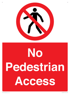 PA12983: No Pedestrian Access