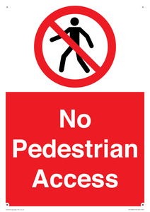 PA12983: No Pedestrian Access