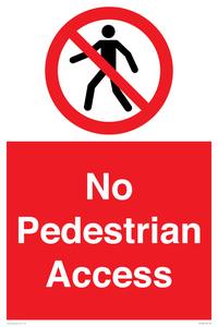 PA12983: No Pedestrian Access