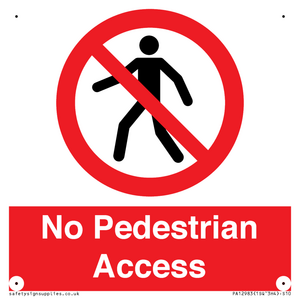 PA12983: No Pedestrian Access