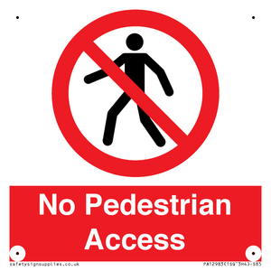 PA12983: No Pedestrian Access