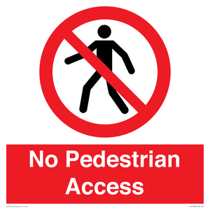 PA12983: No Pedestrian Access