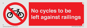 PA13152: No cycles to be left against railings