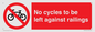 PA13152: No cycles to be left against railings