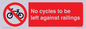 PA13152: No cycles to be left against railings