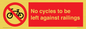 PA13152: No cycles to be left against railings