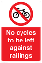 PA13152: No cycles to be left against railings