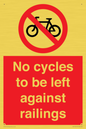 PA13152: No cycles to be left against railings