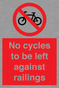 PA13152: No cycles to be left against railings