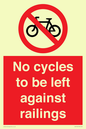 PA13152: No cycles to be left against railings