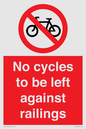 PA13152: No cycles to be left against railings