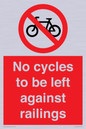 PA13152: No cycles to be left against railings