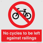 PA13152: No cycles to be left against railings
