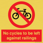 PA13152: No cycles to be left against railings