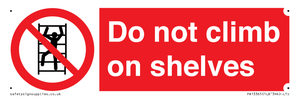 PA13365: Do not climb on shelves