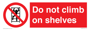 PA13365: Do not climb on shelves