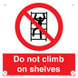 PA13365: Do not climb on shelves