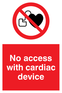 PA1355: No access with cardiac device