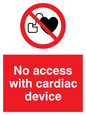 PA1355: No access with cardiac device