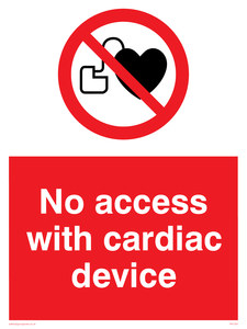 PA1355: No access with cardiac device