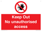 PA13612: Keep Out No unauthorised access