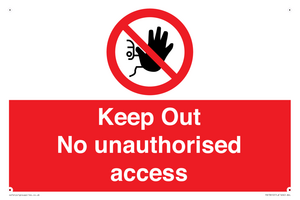 PA13612: Keep Out No unauthorised access