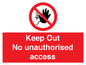 PA13612: Keep Out No unauthorised access