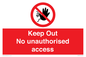 PA13612: Keep Out No unauthorised access