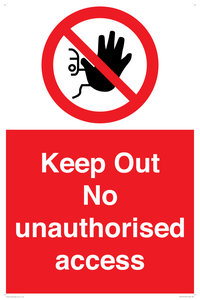 PA13612: Keep Out No unauthorised access