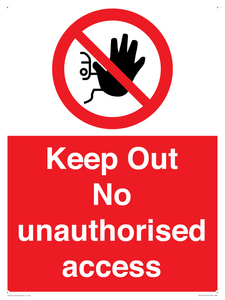 PA13612: Keep Out No unauthorised access