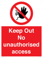 PA13612: Keep Out No unauthorised access