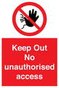 PA13612: Keep Out No unauthorised access