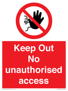 PA13612: Keep Out No unauthorised access