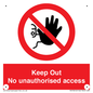 PA13612: Keep Out No unauthorised access