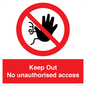 PA13612: Keep Out No unauthorised access