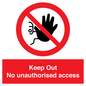 PA13612: Keep Out No unauthorised access