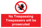 PA14083: No Trespassing Trespassers will be prosecuted