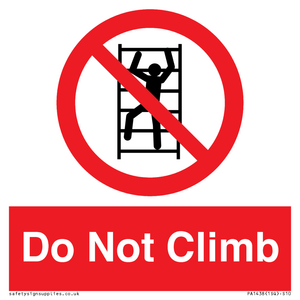 PA1438: Do Not Climb