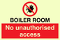 PA1441: Boiler room. No unauthorised access