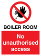PA1441: Boiler room. No unauthorised access
