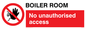 PA1441: Boiler room. No unauthorised access