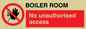 PA1441: Boiler room. No unauthorised access